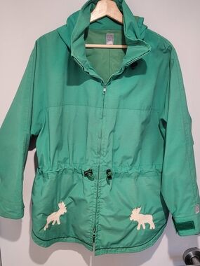 Yukon Parka Green Hooded Moose Anorak Jacket Size Medium